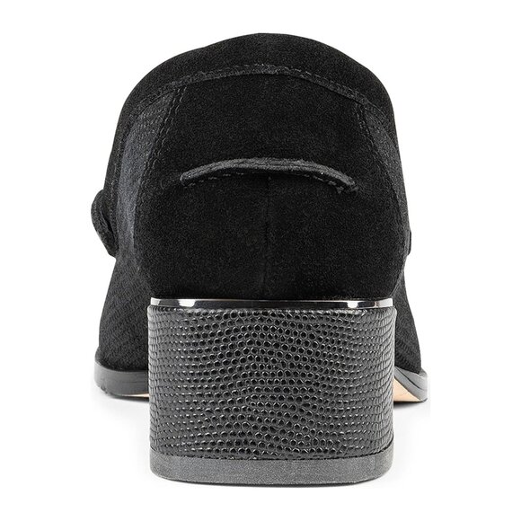 🆕 DONALD PLINER Arroyo Tassel Suede Loafer Shoes 8 Black - Picture 6 of 16